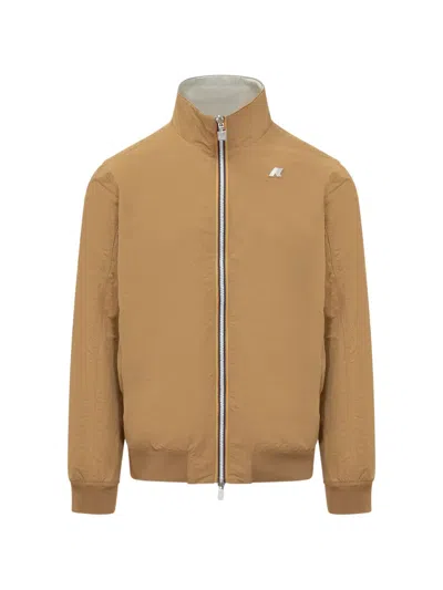 K-way Arsene Reversible Jacket In Brown
