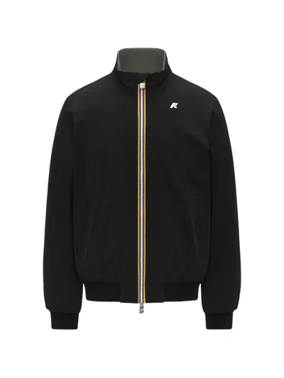 K-way Zippered Double-sided Cotton Jacket In Multi