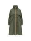 K-way Aube Memory Touch Coat In Green