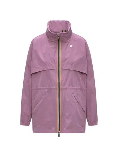 K-way Aubeline High-neck Jacket In Purple