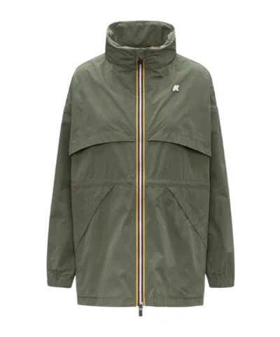 K-way Aubeline Memory Touch Jacket In Green