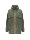 K-way Aubeline Memory Touch Jacket In Green