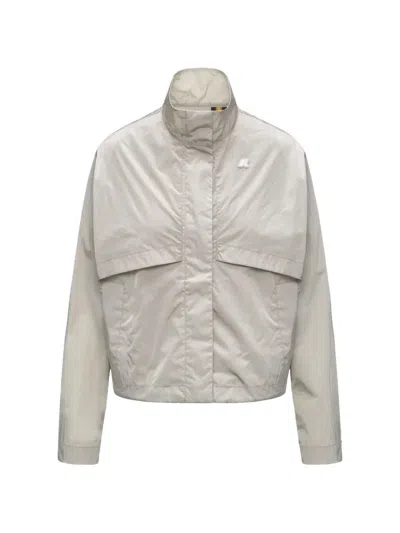 K-way Aubette Bomber Jacket In Gray