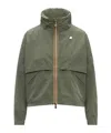 K-way Aubette Memory Touch Zip Jacket In Green
