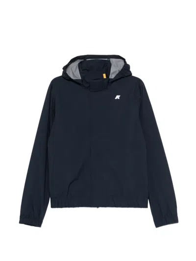 K-way Aurene Hooded Jacket In Blue