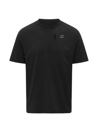 K-way Authion Zip-pocket T-shirt In Black