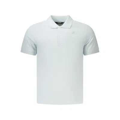 K-way Azzurro Cotton Mens Polo In White