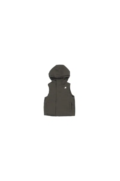 Kway Kids'  Baby Jacket K2135tw Al7# P. Valtry Twill Marmotta Vest Green B Blue A