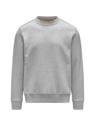 K-way Baptiste Logo-patch Sweatshirt In Gray