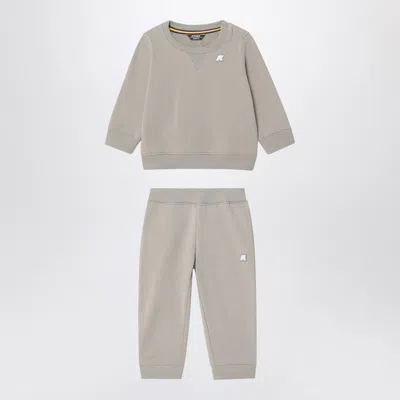 K-way Baptistelle Sweatshirt And Mickette Trousers Set In Animal Print
