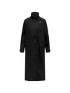 K-way Barbrein Drawstring Coat In Black
