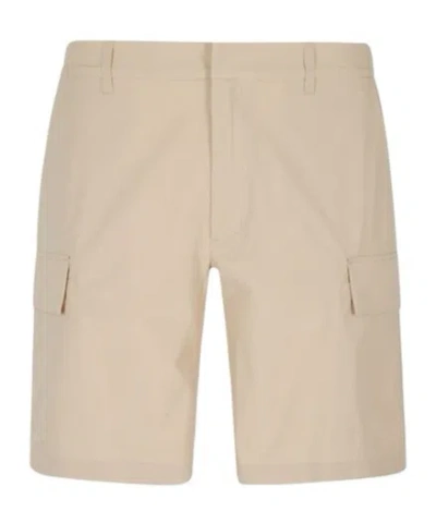 K-way Bastyel Zipped Cargo Shorts In Brown