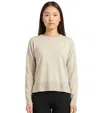 K-way Beige Solid Crew Neck Sweater In Multi