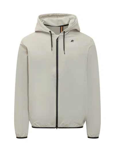 K-way Beige Solid Hood Jacket
