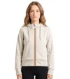 K-way Beige Solid Hood Sweatshirt In Multi