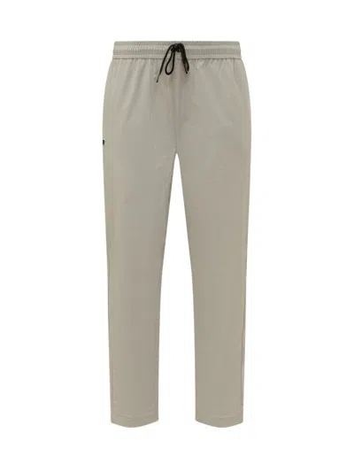 K-way Beige Straight Drawstring Pants In Neutral