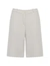 K-way Belt-loop Bermuda Shorts In Neutral