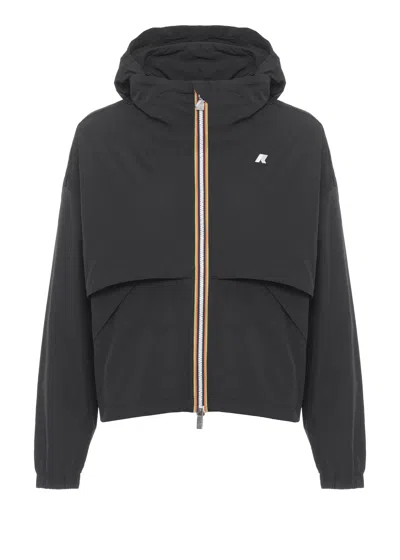 K-way Black Aubette Memory Touch Jacket In Multi