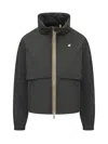 K-way Black Aubette Memory Touch Jacket In Black