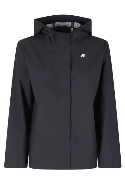 K-way Black Rose Stretch 2l Waterproof Windproof Polyester Jacket
