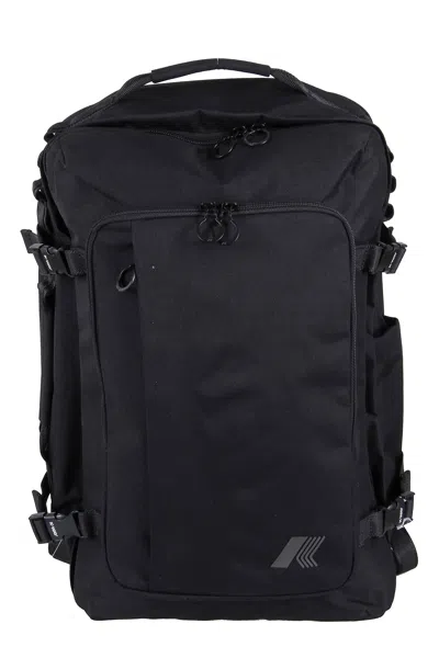 K-way Black Salome Two-way Zip Nylon Backpack
