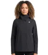 K-way Black Rose Stretch 2l Waterproof Windproof Polyester Jacket In Black