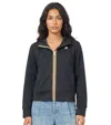 K-way Black Solid Hood Sweatshirt In Multi