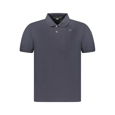 K-way Blue Cotton Men's Polo In Gray