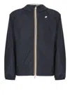K-way Blue Jake Plus Double Jacket In Blue