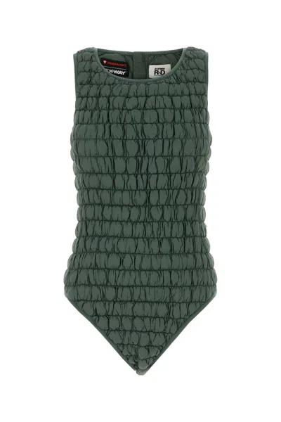 K-way Body Lexi In Nylon Verde Salvia Donna In Multi