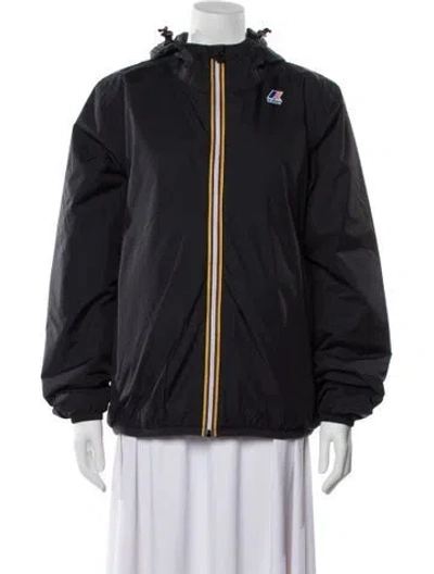 Pre-owned K-way Bomber Jacket In Black