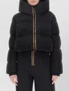K-way Brien High Collar Padded Regular Coat In Black