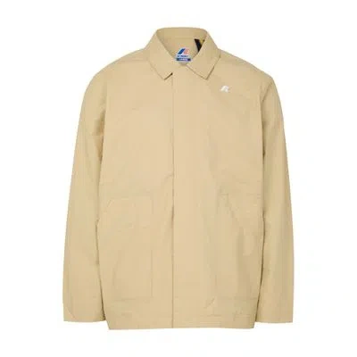 Kway Broen Cotton Nylon Jacket In Beige
