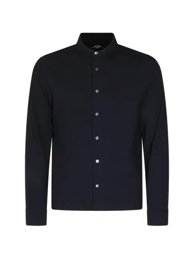 K-way Button-down Cotton Shirt In Black