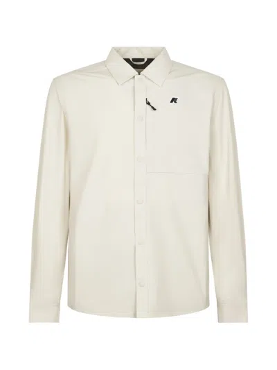 K-way Button-down Logo-detail Jacket In Neutral
