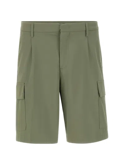 K-way Cargo Pleated Shorts In Green