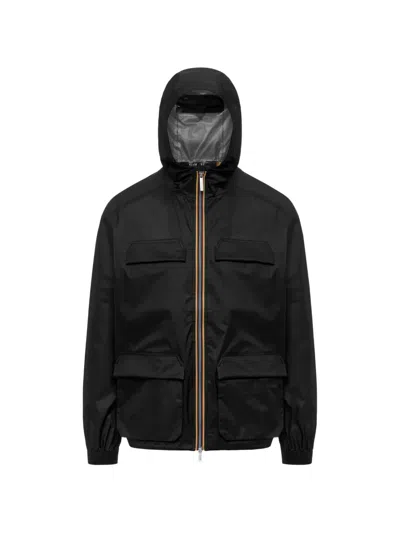 K-way Clad Extra Light 3l Hooded Jacket In Black