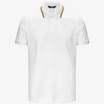K-way Classic Fit Pique Polo Shirt In White