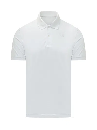 K-way Classic Polo With Logo In White
