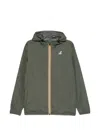 K-way Thermo Double Zip-front Down Jacket In Green