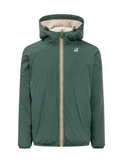 K-way Claude Le Vrai 4.0 Down Jacket In Green