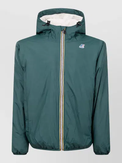 K-way Claude Orsetto Hooded Zip Jacket In White