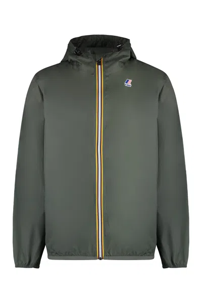 K-way Claude Raincoat In Green