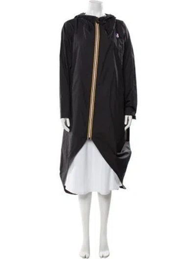 Pre-owned K-way Coat In Black