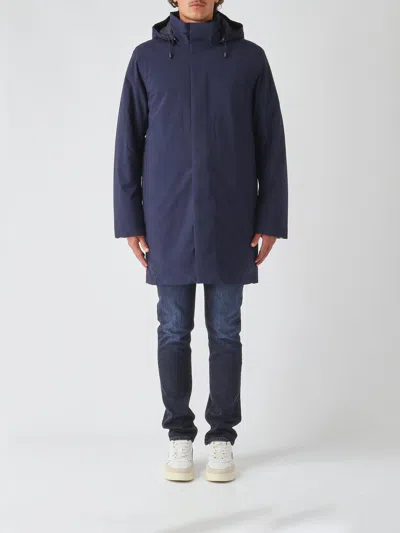 K-way Coat Men Color Navy In Blue