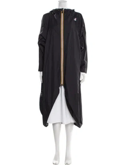 Pre-owned K-way Coat W/ Tags In Black