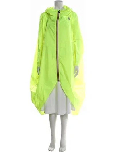 Pre-owned K-way Coat W/ Tags In Green