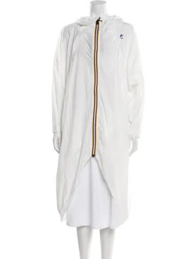Pre-owned K-way Coat W/ Tags In White