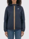 K-way Lily Jacket With Logo Patch In Blue