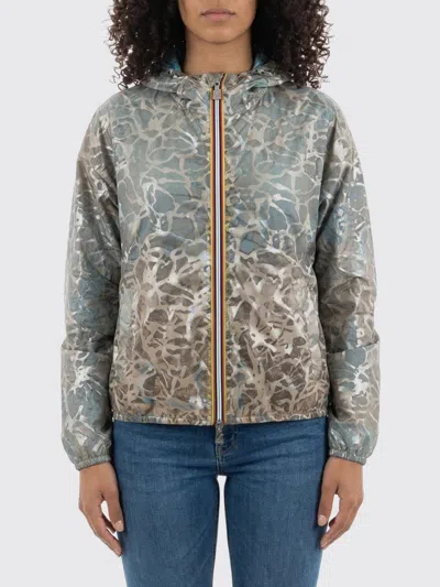 K-way Coat Woman  In Animal Print